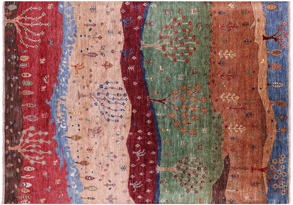 Tribal Persian Gabbeh Handmade Wool Rug - Manhattan Rugs