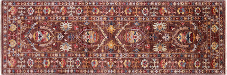 Handmade Persian Tabriz Wool Runner Rug - Manhattan Rugs