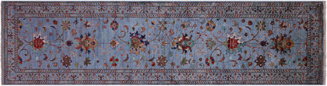 Runner Persian Tabriz Hand Knotted Wool Rug - Manhattan Rugs