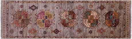 Runner Super Turkmen Ersari Hand Knotted Wool Rug - Manhattan Rugs