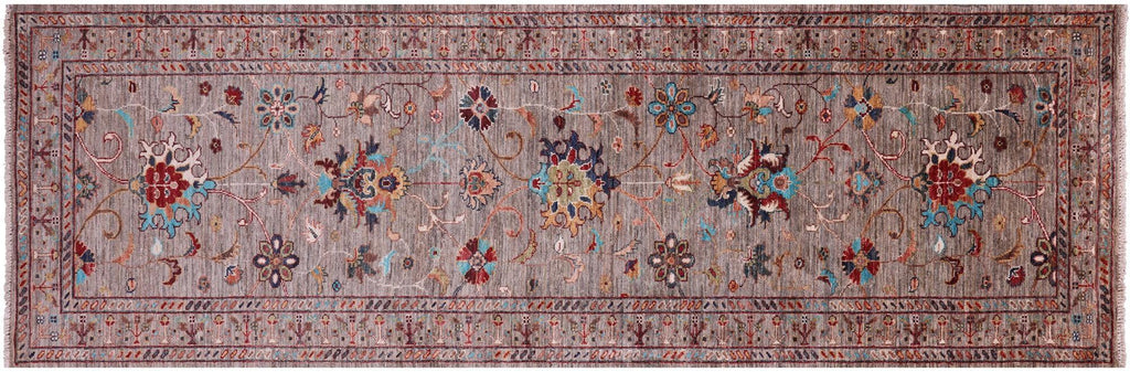 Persian Tabriz Hand Knotted Runner Rug - Manhattan Rugs