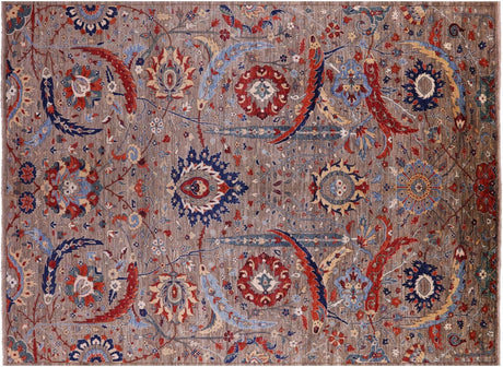 Persian Sickle Leaf Design Handmade Rug - Manhattan Rugs