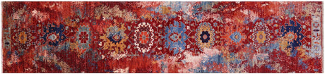 Runner  Contemporary Hand-Knotted Wool Rug - Manhattan Rugs