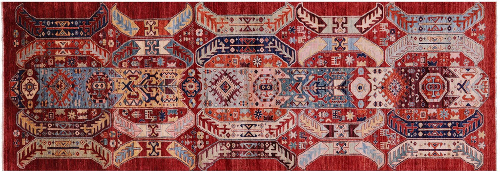 Tribal Fine Serapi Hand Knotted Wool Runner Rug - Manhattan Rugs