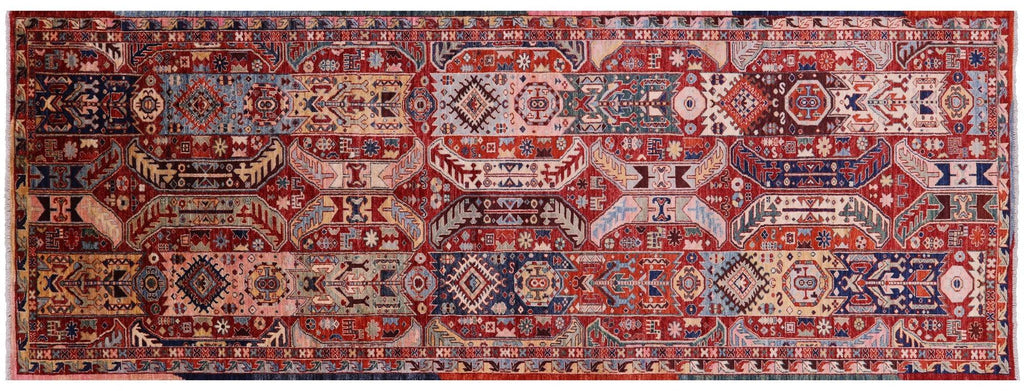 Runner Hand Knotted Tribal Fine Serapi Wool Rug - Manhattan Rugs