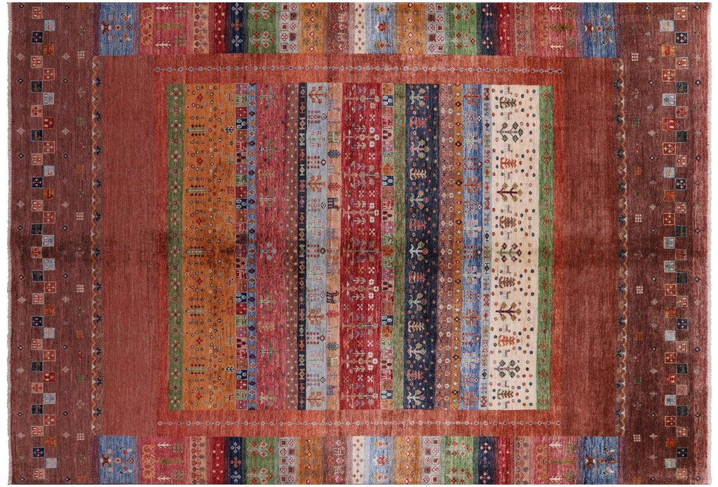 Tribal Persian Gabbeh Handmade Wool Rug - Manhattan Rugs