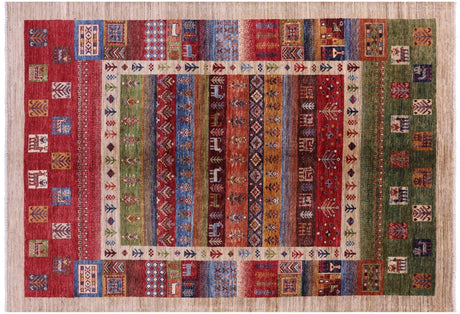 Persian Gabbeh Tribal Handmade Rug - Manhattan Rugs