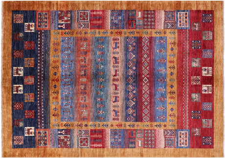 Persian Gabbeh Tribal Handmade Wool Rug - Manhattan Rugs