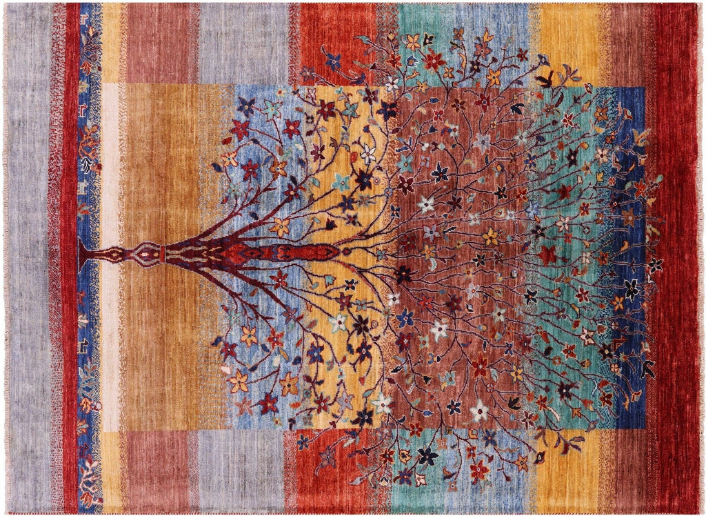 Handmade Tribal Persian Gabbeh Wool Rug - Manhattan Rugs
