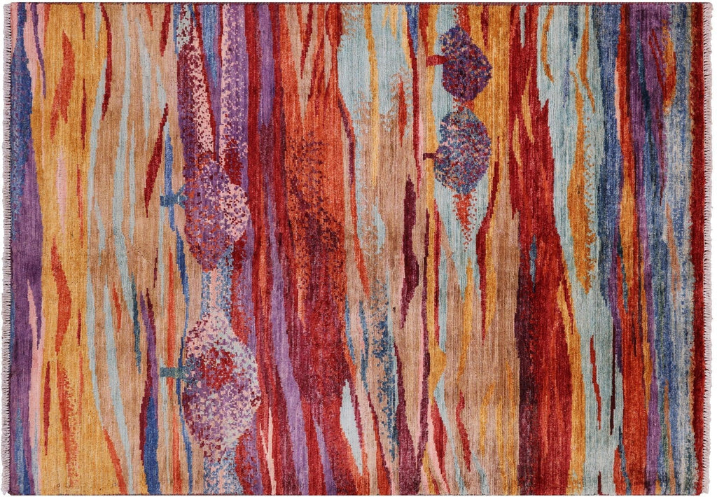 Handmade Persian Gabbeh Tribal Wool Rug - Manhattan Rugs