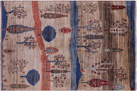 Tribal Persian Gabbeh Hand Knotted Rug - Manhattan Rugs