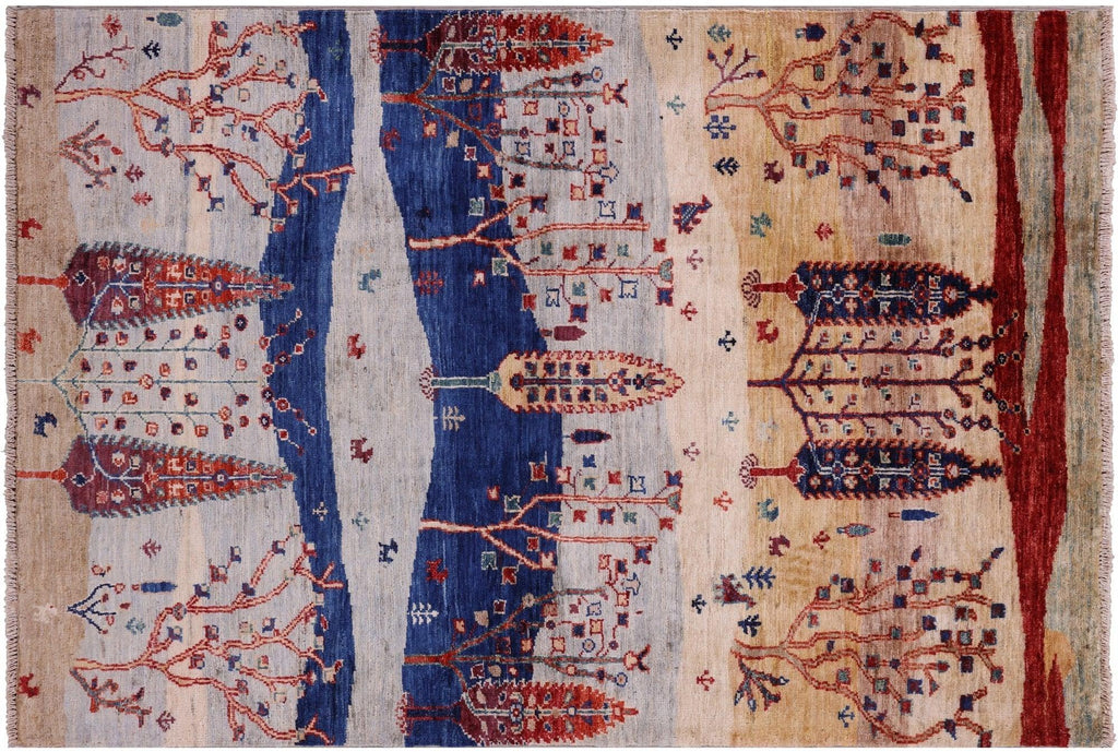 Tribal Persian Gabbeh Handmade Wool Rug - Manhattan Rugs