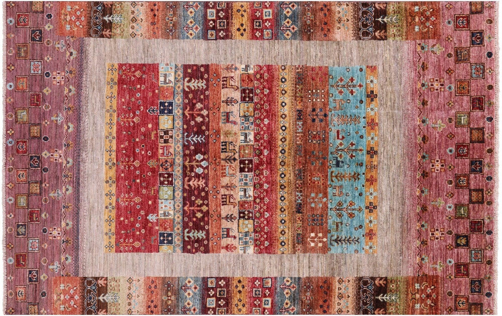 Persian Gabbeh Tribal Handmade Rug - Manhattan Rugs