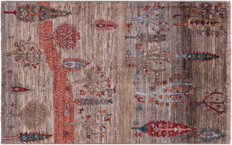 Tribal Persian Gabbeh Hand-Knotted Rug - Manhattan Rugs