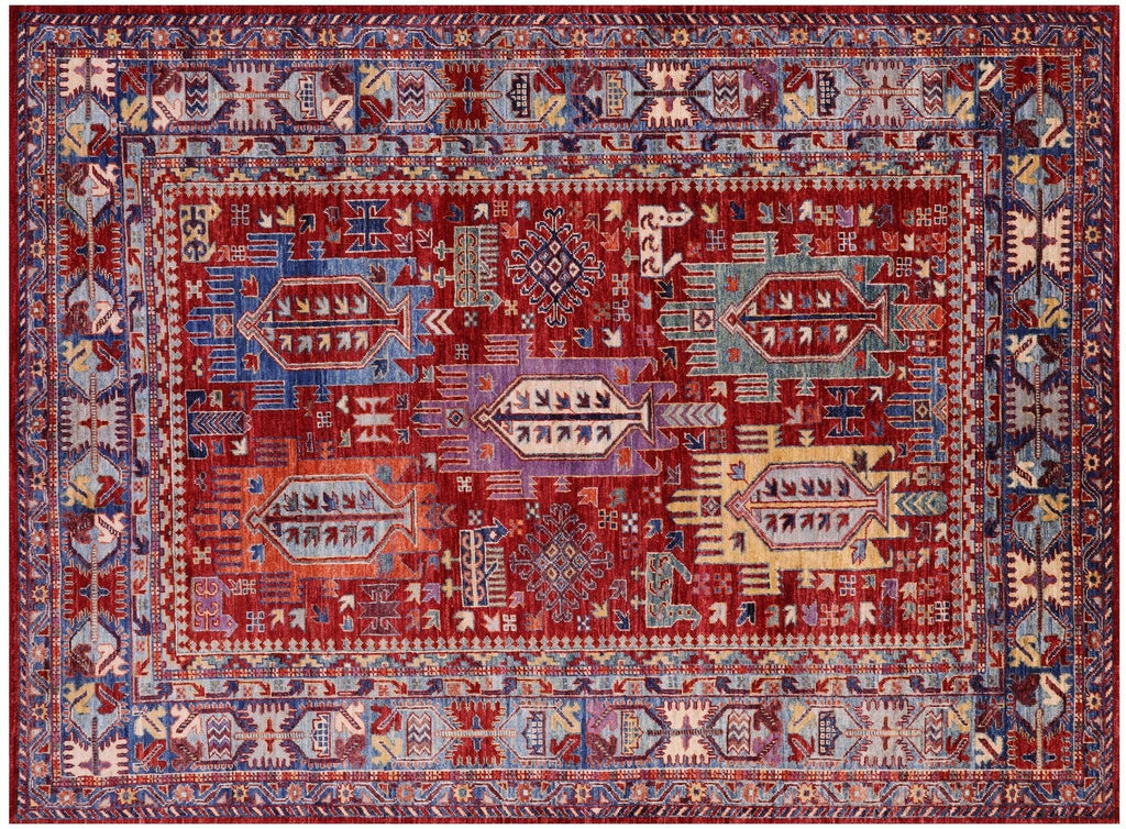 Hand-Knotted Tribal Fine Serapi Wool Rug - Manhattan Rugs