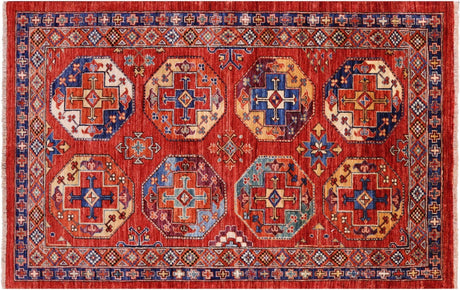 Super Turkmen Ersari Hand Knotted Wool Rug - Manhattan Rugs
