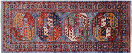 Runner Super Turkmen Ersari Hand-Knotted Wool Rug - Manhattan Rugs