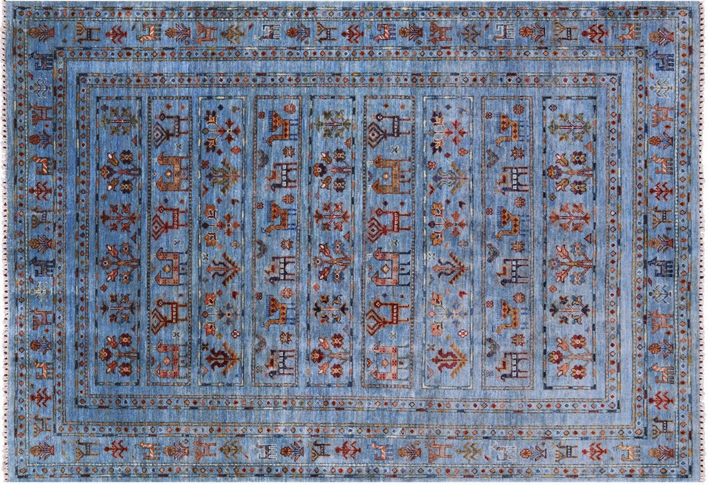 Tribal Persian Gabbeh Hand Knotted Wool Rug - Manhattan Rugs
