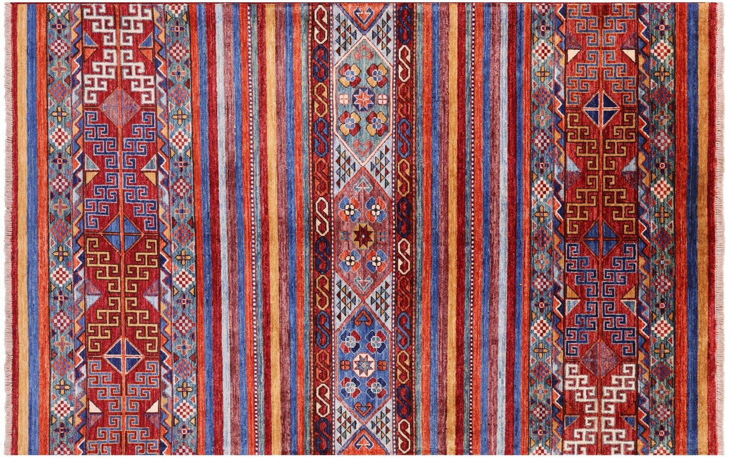 Super Kazak Khorjin Handmade Wool Rug - Manhattan Rugs