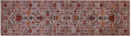 Persian Tabriz Hand Knotted Wool Runner Rug - Manhattan Rugs