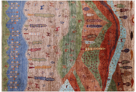 Persian Gabbeh Tribal Hand Knotted Rug - Manhattan Rugs