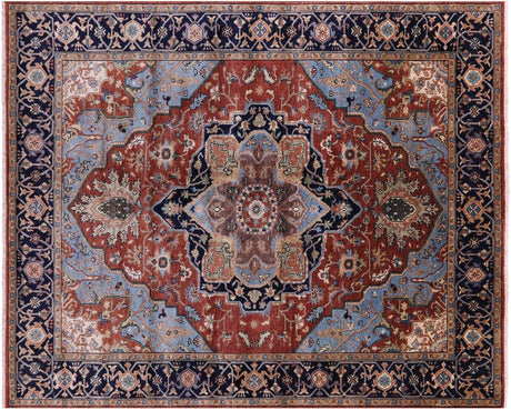 Hand-Knotted Heriz Serapi Wool Rug - Manhattan Rugs