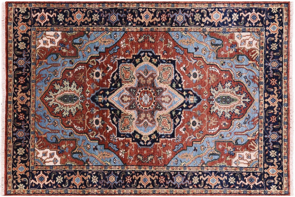 Heriz Serapi Hand Knotted Wool Rug - Manhattan Rugs