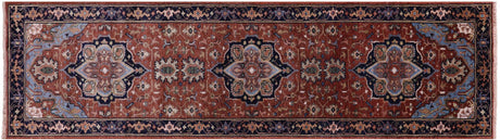 Heriz Serapi Hand Knotted Runner Rug - Manhattan Rugs