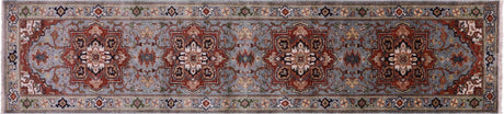 Runner Heriz Serapi Hand Knotted Wool Rug - Manhattan Rugs