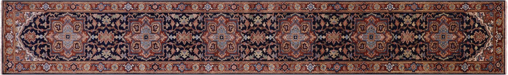 Heriz Serapi Handmade Wool Runner Rug - Manhattan Rugs