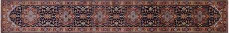 Heriz Serapi Handmade Wool Runner Rug - Manhattan Rugs