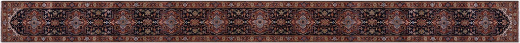 Runner Heriz Serapi Hand-Knotted Wool Rug - Manhattan Rugs