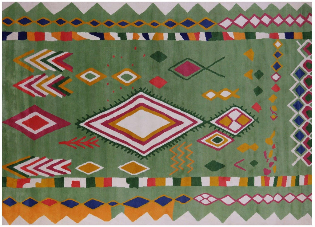 Moroccan Hand Knotted Wool Rug - Manhattan Rugs