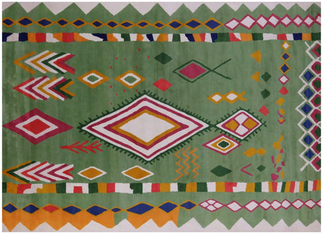 Moroccan Hand Knotted Wool Rug - Manhattan Rugs