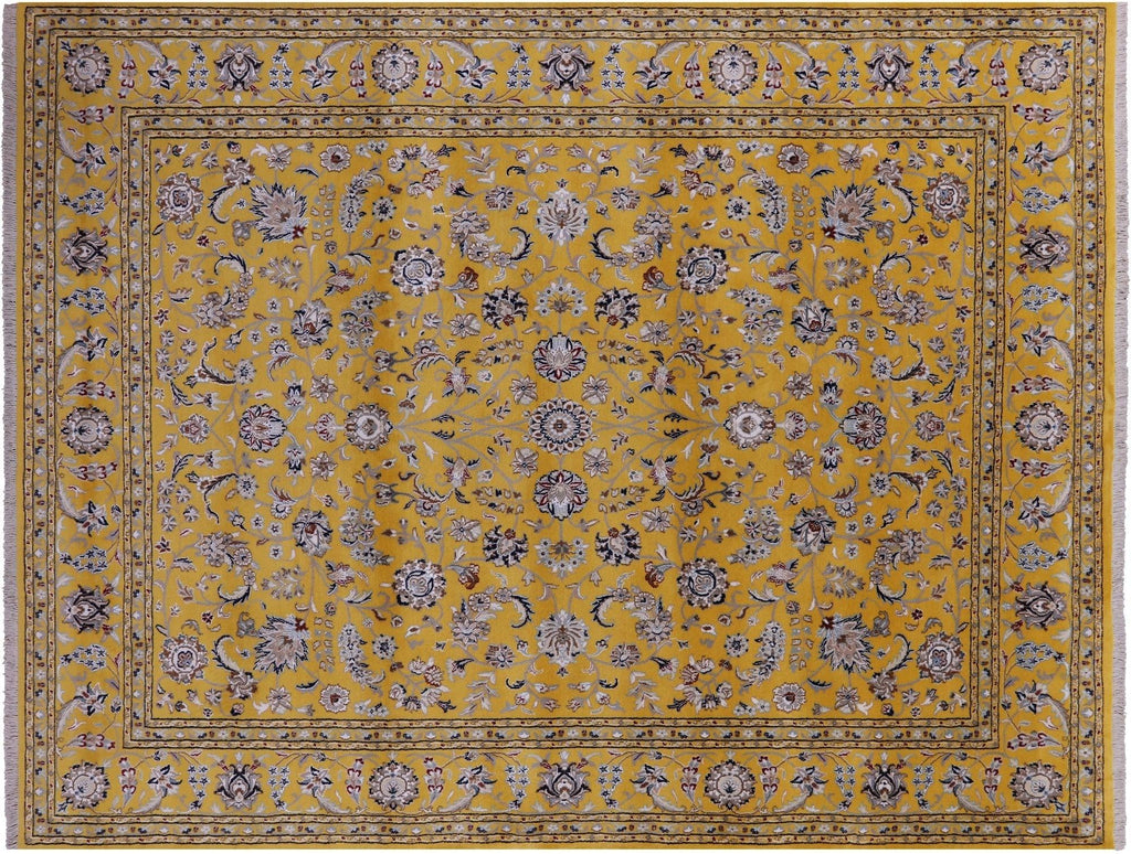 Wool & Silk Persian Nain Handmade Rug - Manhattan Rugs