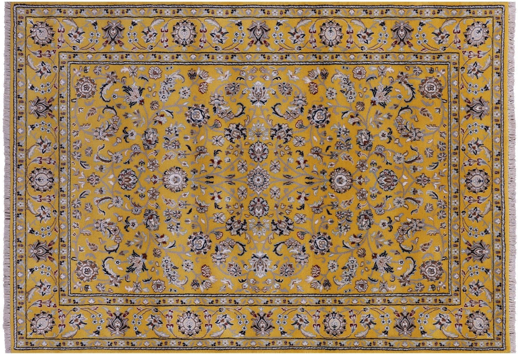 Persian Nain Handmade Wool & Silk Rug - Manhattan Rugs