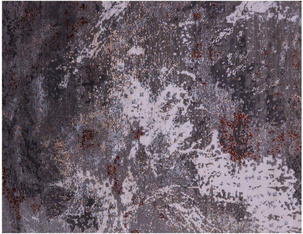 Abstract Handmade Wool & Silk Rug - Manhattan Rugs