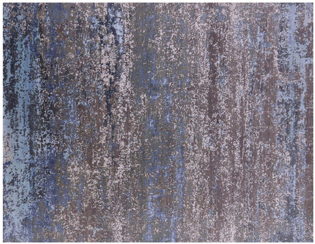 Abstract Handmade Wool & Silk Rug - Manhattan Rugs