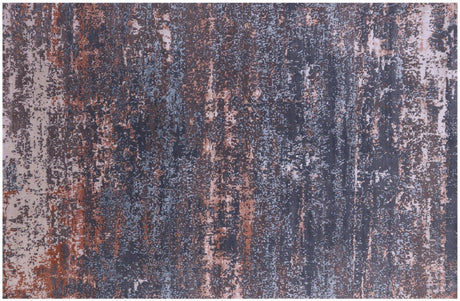 Abstract Hand Knotted Wool & Silk Rug - Manhattan Rugs