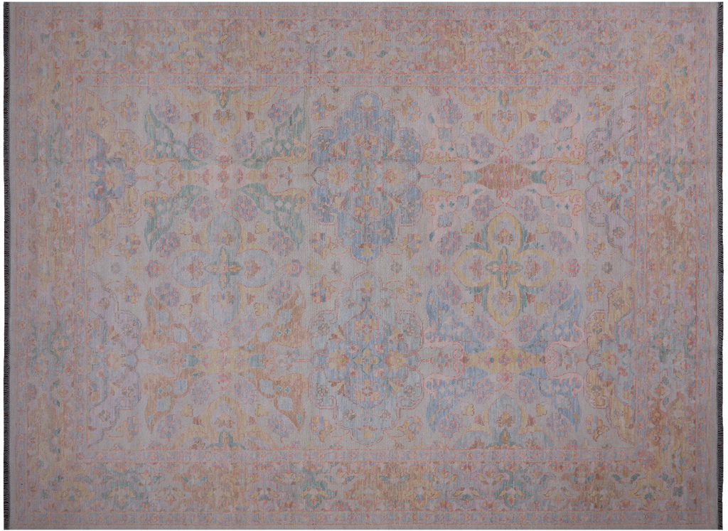 10' 2" X 13' 11" Persian Tabriz Handmade Rug - Q21222