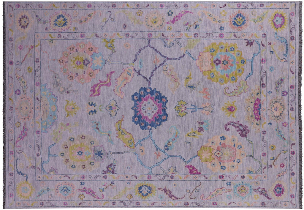 Turkish Oushak Hand Knotted Wool Rug - Manhattan Rugs