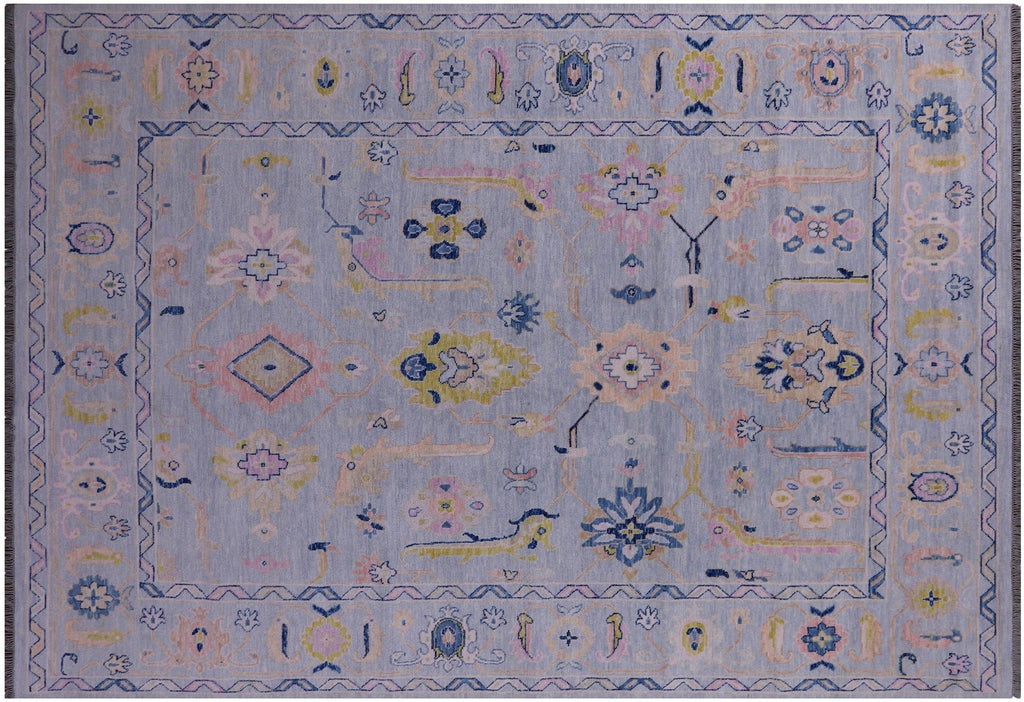 Hand Knotted Turkish Oushak Wool Rug - Manhattan Rugs