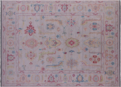 Turkish Oushak Hand Knotted Wool Rug - Manhattan Rugs