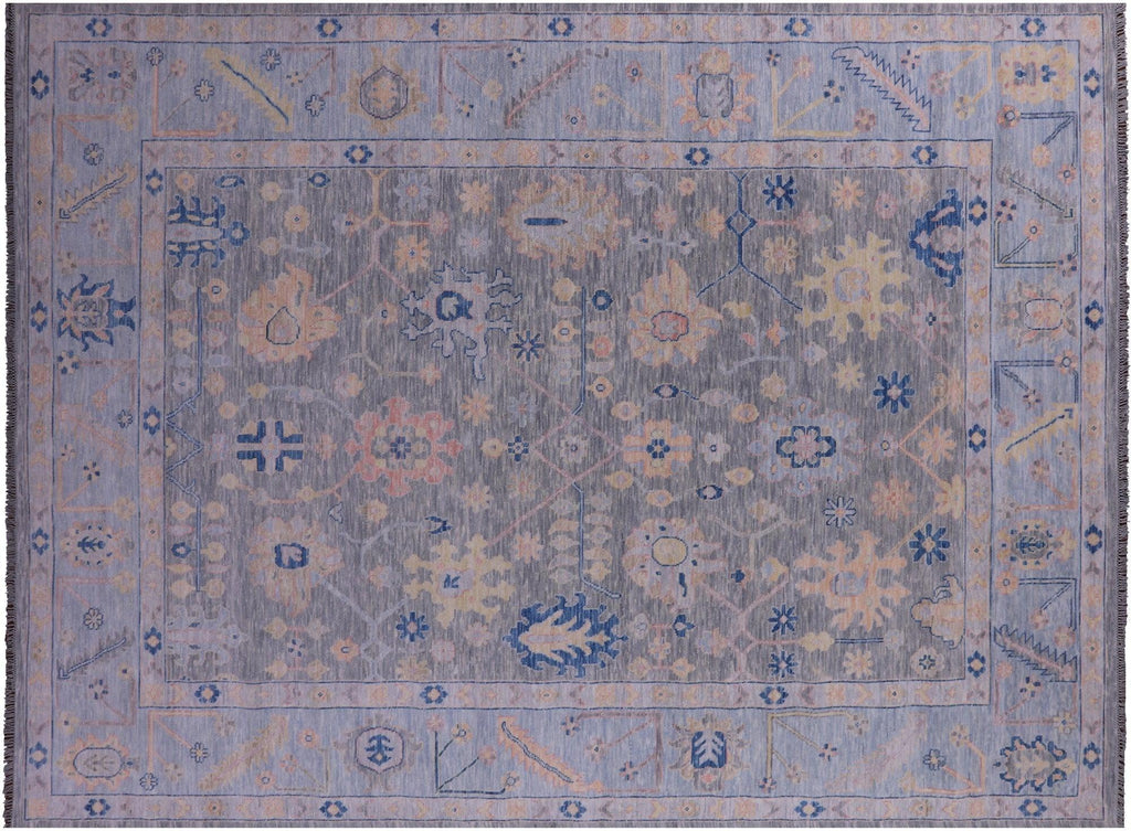 Turkish Oushak Hand-Knotted Wool Rug - Manhattan Rugs