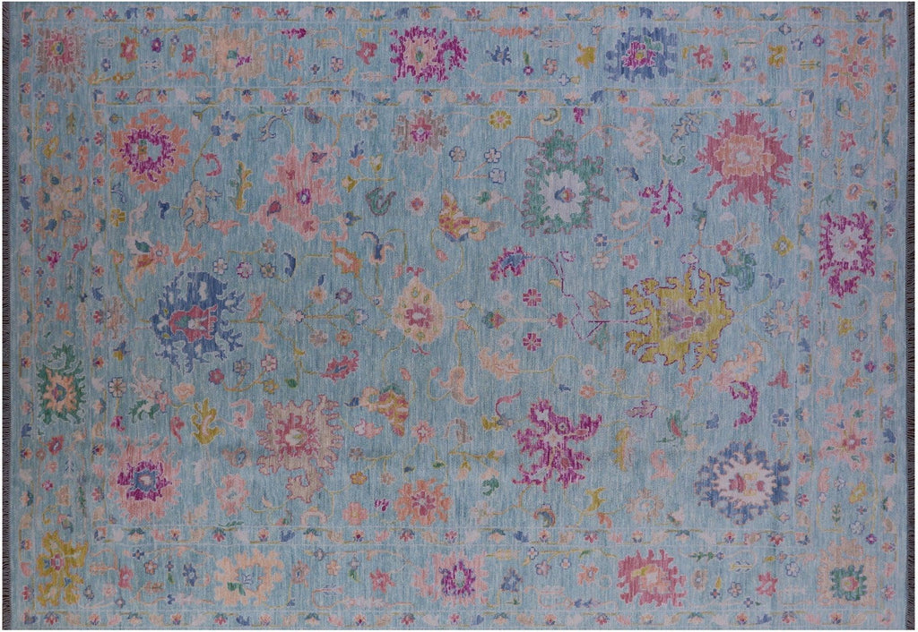 Turkish Oushak Handmade Wool Rug - Manhattan Rugs