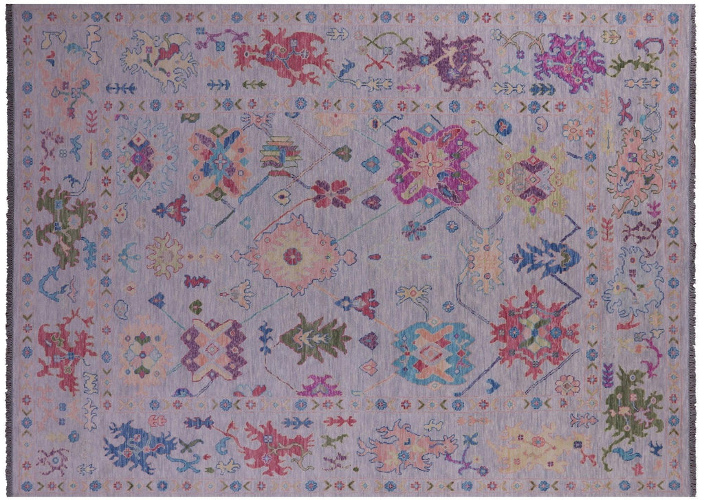 Hand Knotted Turkish Oushak Wool Rug - Manhattan Rugs