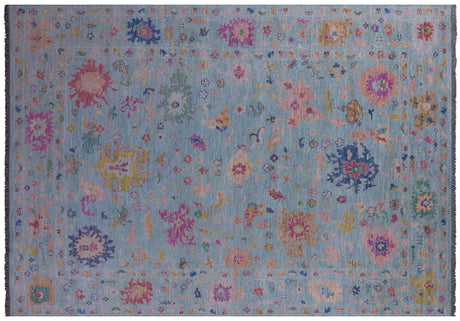 Turkish Oushak Hand Knotted Rug - Manhattan Rugs
