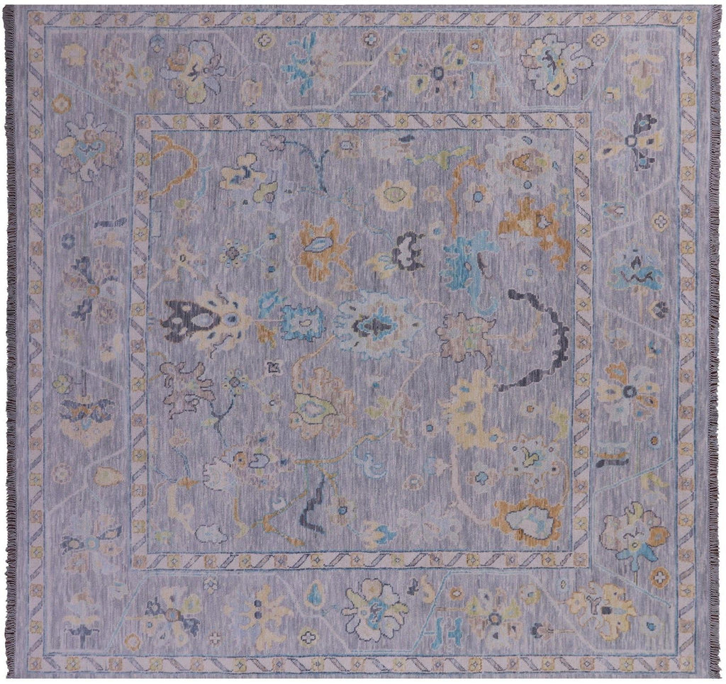 Square Turkish Oushak Hand-Knotted Rug - Manhattan Rugs