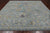 SUPER SALE Silver 10' Square Turkish Angora Oushak Hand-Knotted Rug - Q21276
