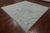 SUPER SALE Silver 10' Square Turkish Angora Oushak Hand-Knotted Rug - Q21276